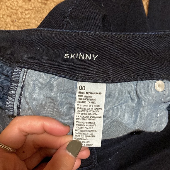 American Eagle Outfitters Dark Blue Skinny Jeans NWOT - Picture 5 of 5